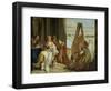 Alexander and Campaspe at the House of the Painter Apelles, 1740-Giovanni Battista Tiepolo-Framed Giclee Print