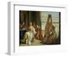 Alexander and Campaspe at the House of the Painter Apelles, 1740-Giovanni Battista Tiepolo-Framed Giclee Print