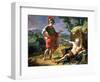 Alexander and Diogenes, 1818-Nicolas Andre Monsiau-Framed Giclee Print