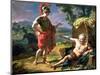Alexander and Diogenes, 1818-Nicolas Andre Monsiau-Mounted Giclee Print