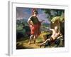 Alexander and Diogenes, 1818-Nicolas Andre Monsiau-Framed Giclee Print