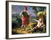 Alexander and Diogenes, 1818-Nicolas Andre Monsiau-Framed Giclee Print