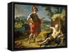 Alexander and Diogenes, 1818-Nicolas André Monsiau-Framed Stretched Canvas