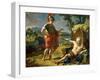 Alexander and Diogenes, 1818-Nicolas André Monsiau-Framed Giclee Print