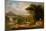 Alexander and Diogenes (Oil on Board)-John Martin-Mounted Giclee Print