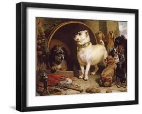 Alexander and Diogenes-Edwin Henry Landseer-Framed Giclee Print