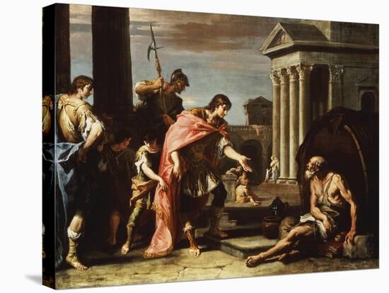 Alexander and Diogenes-Sebastiano Ricci-Stretched Canvas