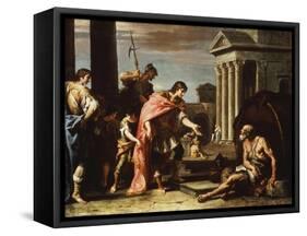 Alexander and Diogenes-Sebastiano Ricci-Framed Stretched Canvas