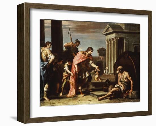 Alexander and Diogenes-Sebastiano Ricci-Framed Giclee Print