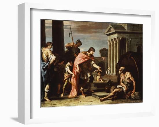 Alexander and Diogenes-Sebastiano Ricci-Framed Giclee Print