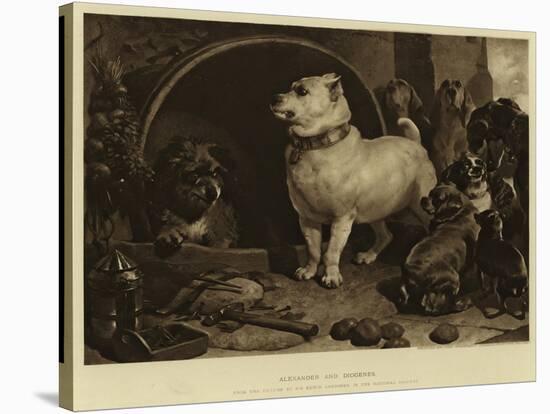 Alexander and Diogenes-Edwin Landseer-Stretched Canvas