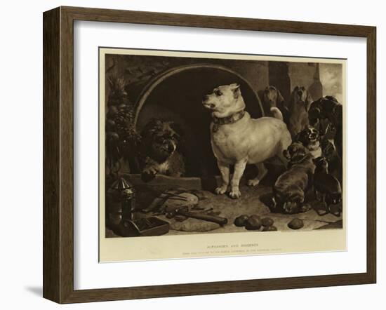 Alexander and Diogenes-Edwin Landseer-Framed Giclee Print