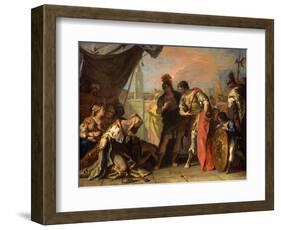 Alexander and the Family of Darius, c.1708-1710-Sebastiano Ricci-Framed Giclee Print