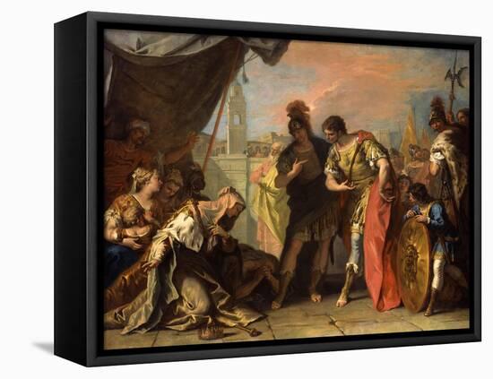 Alexander and the Family of Darius, c.1708-1710-Sebastiano Ricci-Framed Stretched Canvas