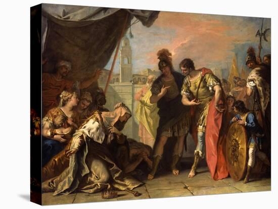 Alexander and the Family of Darius, c.1708-1710-Sebastiano Ricci-Stretched Canvas