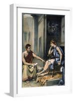 Alexander & Aristotle-null-Framed Giclee Print