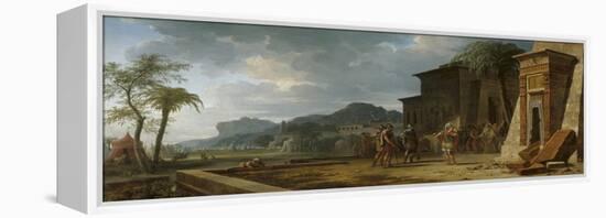 Alexander at the Tomb of Cyrus the Great, 1796-Pierre Henri de Valenciennes-Framed Stretched Canvas