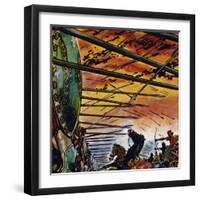 Alexander Attacked Persia and Defeated Darius-Jesus Blasco-Framed Giclee Print