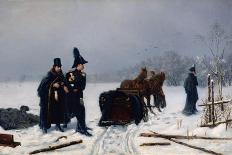 Alexander Pushkin's Duel with Georges D'Anthes, 1884-Alexander Avvakumovich Naumov-Stretched Canvas