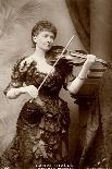 Lady Hallé playing the violin (b/w photo)-Alexander Bassano-Giclee Print