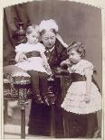 Queen Victoria with two of her grandchildren, April 1886-Alexander Bassano-Photographic Print