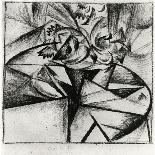 Cubo-Futurist Composition in Grey and White, 1916-Alexander Bogomazov-Mounted Giclee Print