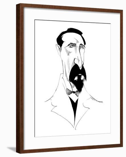 Alexander Borodin, Russian composer , b/w caricature, 2010 by Neale Osborne-Neale Osborne-Framed Giclee Print