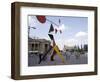 Alexander Calder's Mobile Statue, and People on Konigstrasse, (King Street), Stuttgart-Yadid Levy-Framed Photographic Print