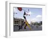 Alexander Calder's Mobile Statue, and People on Konigstrasse, (King Street), Stuttgart-Yadid Levy-Framed Photographic Print