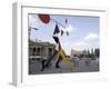 Alexander Calder's Mobile Statue, and People on Konigstrasse, (King Street), Stuttgart-Yadid Levy-Framed Photographic Print