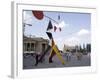 Alexander Calder's Mobile Statue, and People on Konigstrasse, (King Street), Stuttgart-Yadid Levy-Framed Photographic Print