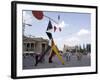 Alexander Calder's Mobile Statue, and People on Konigstrasse, (King Street), Stuttgart-Yadid Levy-Framed Photographic Print