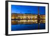 Alexander Column and the Hermitage, Winter Palace, Palace Square, St. Petersburg, Russia-Gavin Hellier-Framed Photographic Print