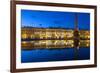 Alexander Column and the Hermitage, Winter Palace, Palace Square, St. Petersburg, Russia-Gavin Hellier-Framed Photographic Print