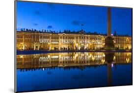 Alexander Column and the Hermitage, Winter Palace, Palace Square, St. Petersburg, Russia-Gavin Hellier-Mounted Photographic Print