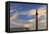 Alexander Column in Palace Square.-Jon Hicks-Framed Stretched Canvas