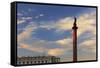 Alexander Column in Palace Square.-Jon Hicks-Framed Stretched Canvas