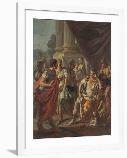 Alexander Condemning False Praise, 1760-9-Francesco de Mura-Framed Giclee Print