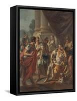 Alexander Condemning False Praise, 1760-9-Francesco de Mura-Framed Stretched Canvas