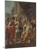 Alexander Condemning False Praise, 1760-9-Francesco de Mura-Mounted Giclee Print