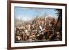 Alexander Crossing the River Granicus-Charles Le Brun-Framed Giclee Print