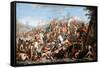 Alexander Crossing the River Granicus-Charles Le Brun-Framed Stretched Canvas