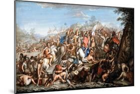 Alexander Crossing the River Granicus-Charles Le Brun-Mounted Giclee Print