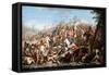 Alexander Crossing the River Granicus-Charles Le Brun-Framed Stretched Canvas