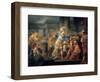 Alexander Cuts the Gordian Knot, Late 18th/Early 19th Century-Jean Simon Berthelemy-Framed Giclee Print