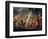 Alexander Cuts the Gordian Knot, Late 18th/Early 19th Century-Jean Simon Berthelemy-Framed Giclee Print