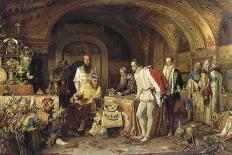 Ivan IV of Russia Demonstrates His Treasures to the Ambassador of Queen Elizabeth I of England-Alexander Dmitrievich Litovchenko-Giclee Print