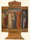 Triptych in Painted enamels: Scenes from the life of St. Patrick, 1903-Alexander Fisher-Giclee Print