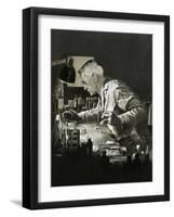 Alexander Fleming and the Discovery of Penicillin-Neville Dear-Framed Giclee Print