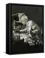 Alexander Fleming and the Discovery of Penicillin-Neville Dear-Framed Stretched Canvas